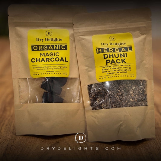 Herbal Dhuni Pack & Magic Charcoal A Natural Fumigation Pack