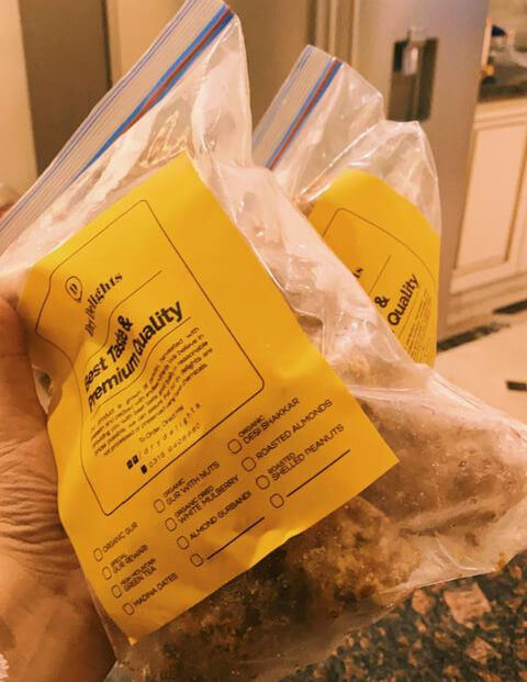 Mini Gur Bites (Mewa Wala Gur)/ چارسدہ ڈرائی فروٹ مکس گڑ