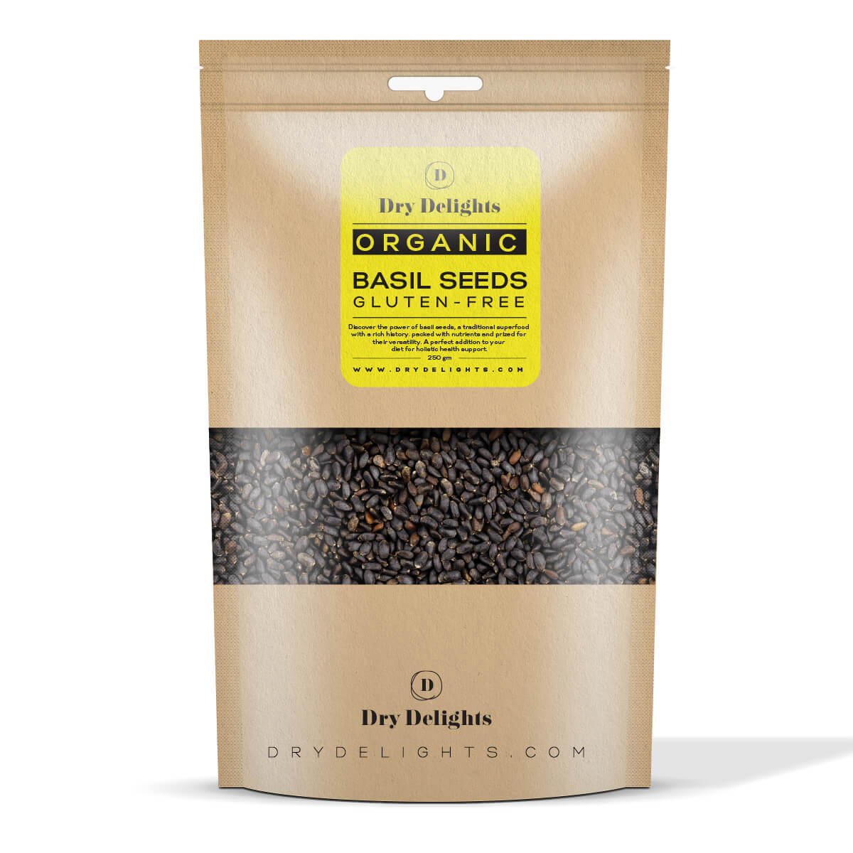 Organic Basil Seeds (Tukh Malanga) Dry Delights