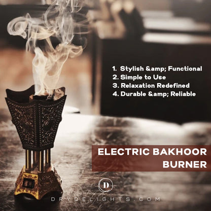 Electric Bakhoor Burner - Elegant & Safe Aroma Solution