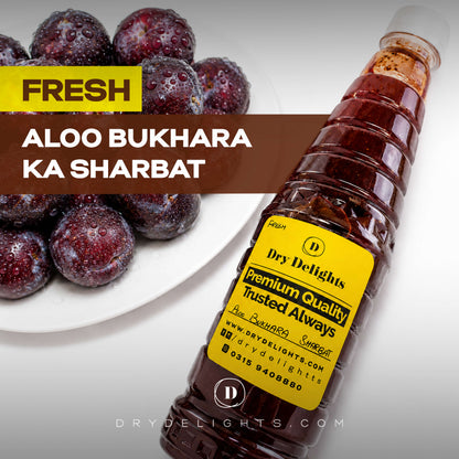 Fresh Aloo Bukhara Sharbat