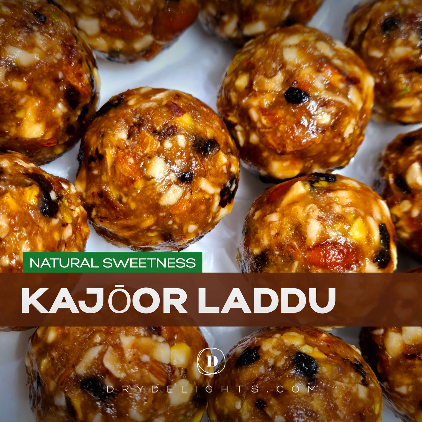 Kahjoor Laddu Premium Energy Bites in Desi Ghee  (12 Pcs) (New)