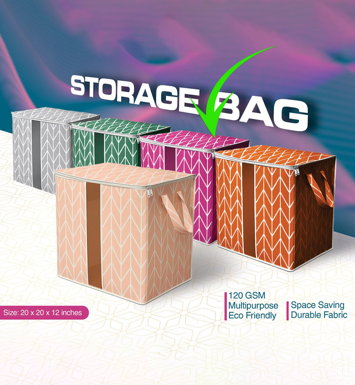 Premium Non-Woven Storage Bag – Space-Saving & Durable