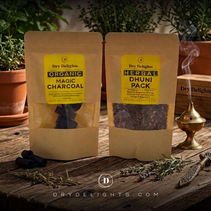 Herbal Dhuni Pack & Magic Charcoal A Natural Fumigation Pack
