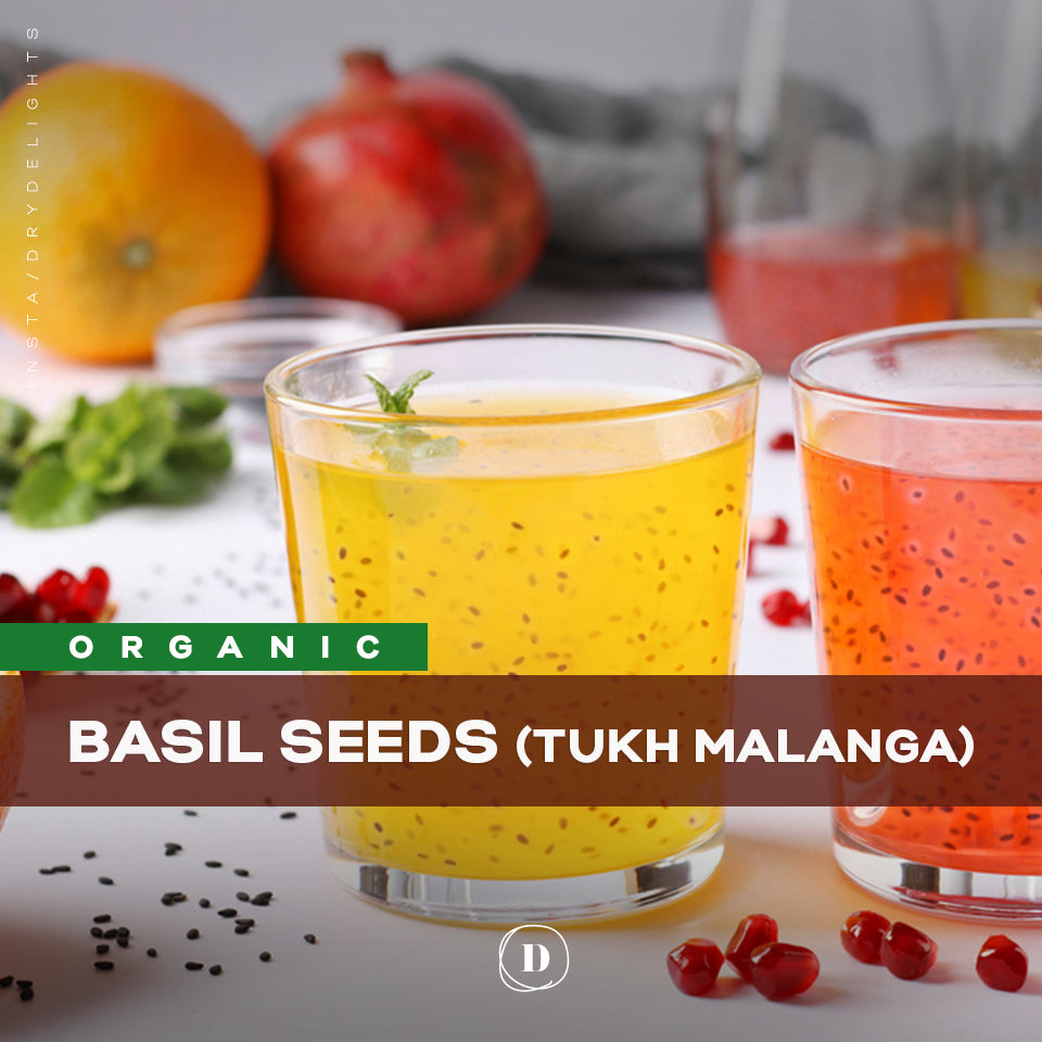 Organic Basil Seeds (Tukh Malanga) Dry Delights