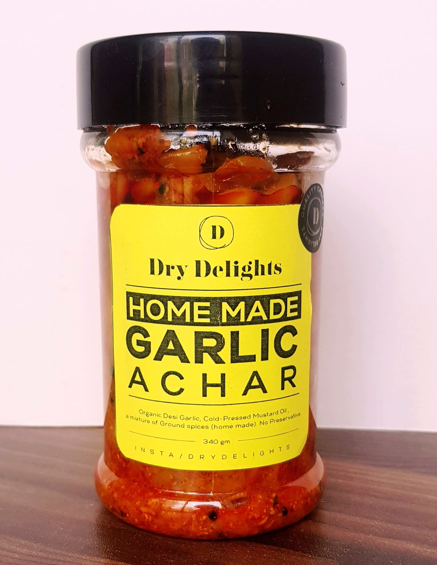 Home Made (GARLIC/LAHSUN Aachar ) in Mustard Oil