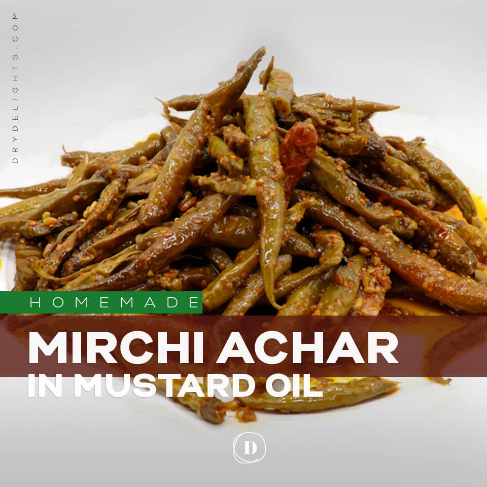 Home Made Hari Mirch Achaar