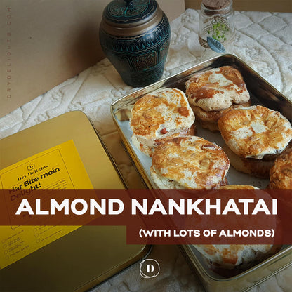 Almond Nankhatai(with lots of Almonds)