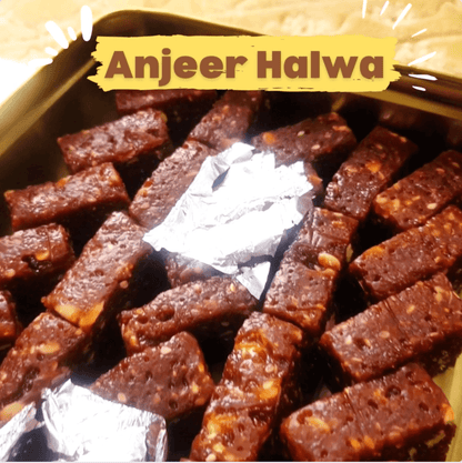 Anjeer Halwa (Fig Halwa) Bites in Desi GHEE